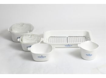 Vintage Pyrex Blue Cornflower Set