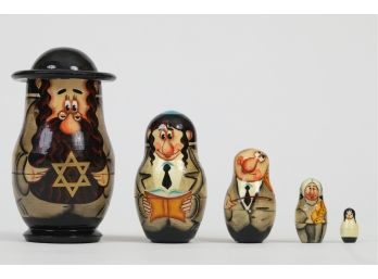 Jewish Rabbi Nesting Dolls