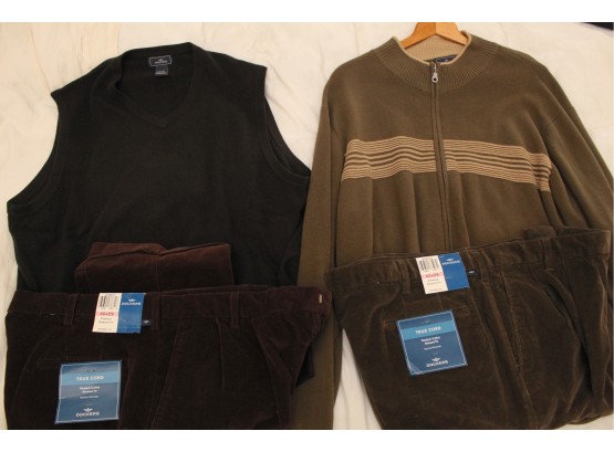 Dockers Sweaters  Size XL With Corduroy Pants 29 X 40