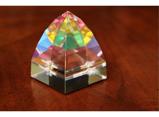 Vintage Swarovski Rainbow Prism Paper Weight