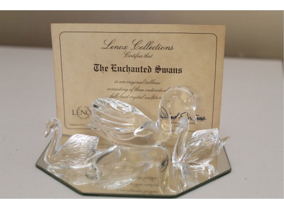 Lenox Collection Enchanted Swan Crystals