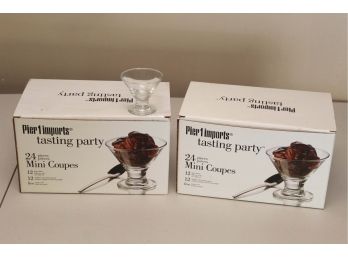 Pier 1 Imports Tasting Party Mini Flares Glassware 24 Total