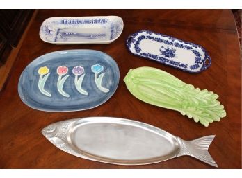 Assortment Of Large Serving Trays