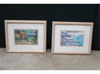 Pair Of Small Framed Prints 11 X 9
