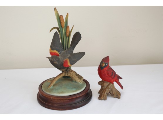 Two Vintage Bird Figurines