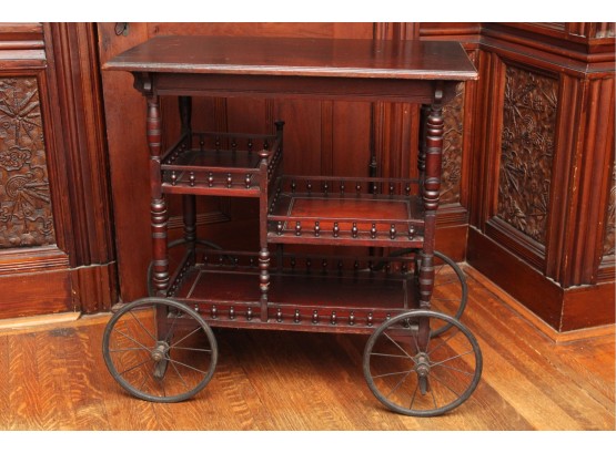 Antique Bar Cart 29 X 17 1/2 X 30