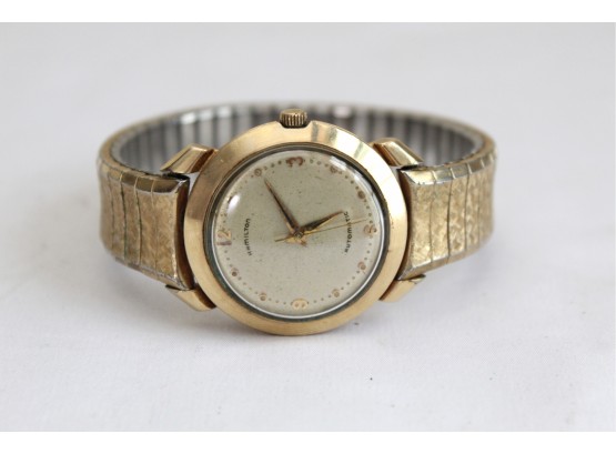 Vintage Hamilton 10k Gold Filled Bezel Watch - 30