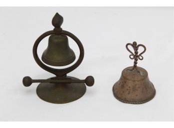 Pair Of Miniature Vintage Bells