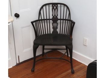 Antique Windsor Back Chair 25 X 17 1/2 X 35