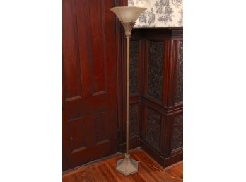 Vintage Brass Tone Floor Lamp 70 Inches Tall
