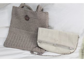 Two Gray Handbags By J.jill And La Regaie