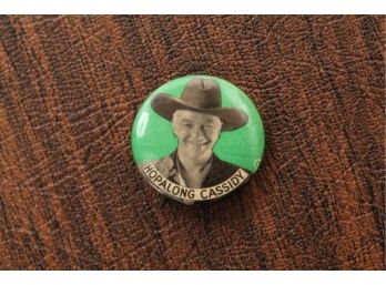 Vintage 1940'S Hopalong Cassidy Pin Back Button