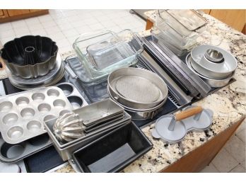 Large Assortment Of Cookware And Baking Utensils
