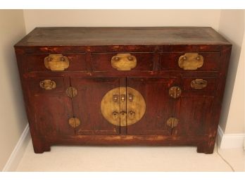 Chinese Sideboard 55 X 19 X 34 1/2