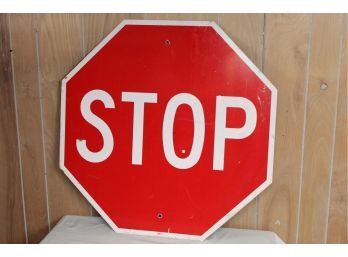 Authentic Stop Sign 30 1/2 X 30 1/2