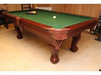 Sportcraft Ball & Claw Foot Pool Table (See Details) 89 X 50 X 31