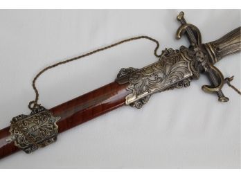 Decorative Large Dagger With Sheath