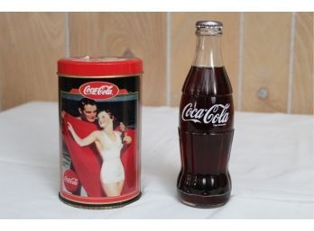Coca Cola Bottle Souvenir From Russia/Ukraine & Decorative Tin