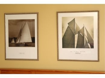 Two Michael Kalen Prints 'Full Sail' & 'Heading Home' 19 X 25