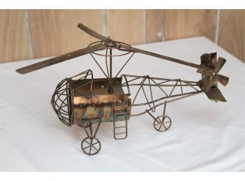 Vintage Tin Music Helicopter - Plays 'Fly Me To The Moon'