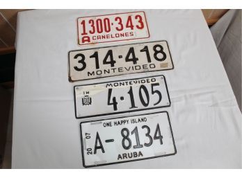 Group Of Vintage License Plates