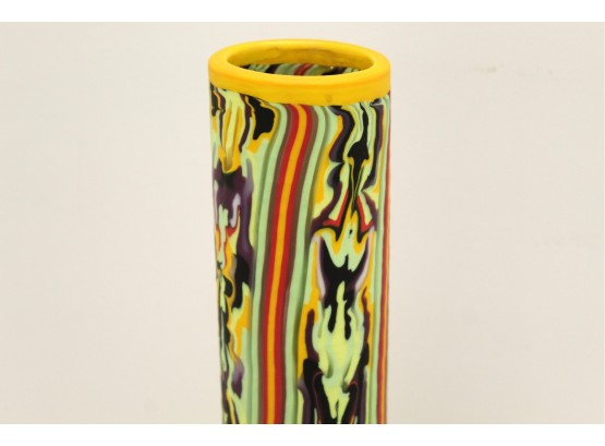 Klaus Moje 'Rollup' Vase 16.5' Tall 3' Wide -Auction Estimate $2500 To $4000