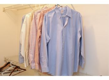 Brooks Brothers Five Mens Shirts Size Large