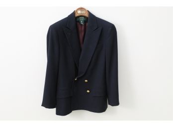 Ralph Lauren Women's Navy Jacket Size 2p