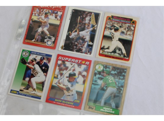 Mark McGwire Baseball Cards Including Rookie Card