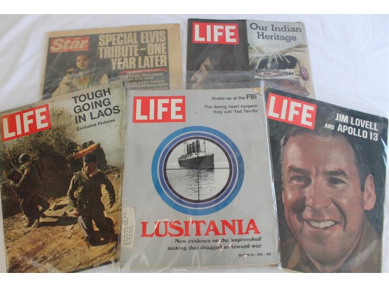 Group Of Vintage 1970s Life Magazines 4 Total