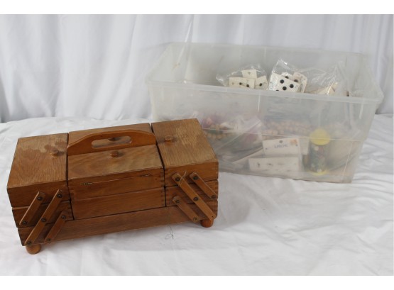 Sewing Kit With Large Assortment Of Buttons