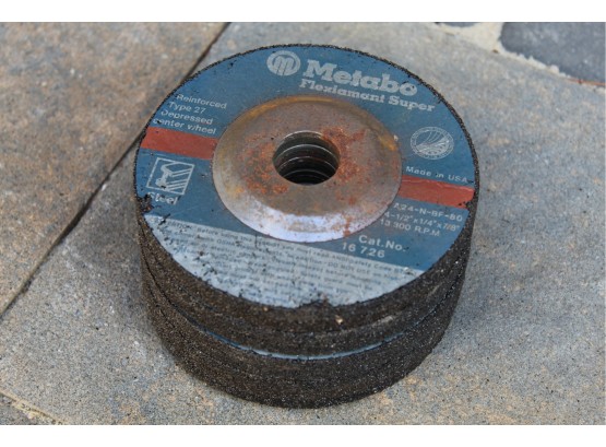 Metabo Super Reinforced Type 27 Depressed Center Grinding Wheel 25 Total 4 1/2 X 1/8th X 7/8ths -4