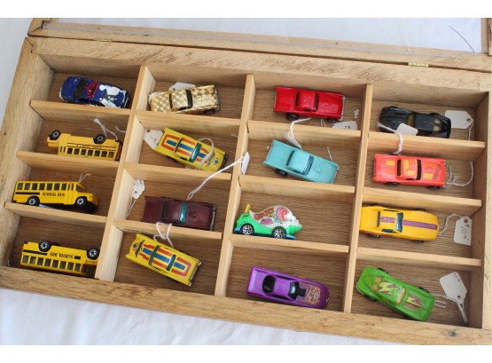 Group Of Matchbox And Hot Wheels Cars Including School Buses -5
