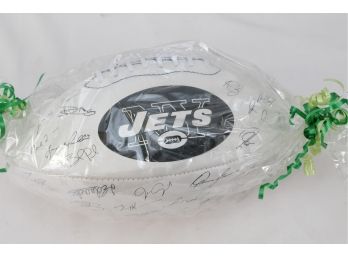 Jets Printed Autograph Football