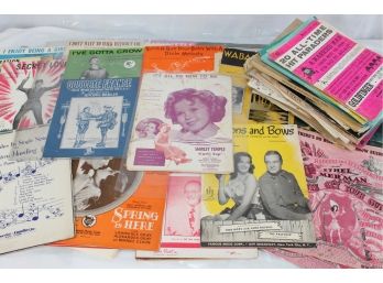 Incredible Collection Of Vintage Sheet Music