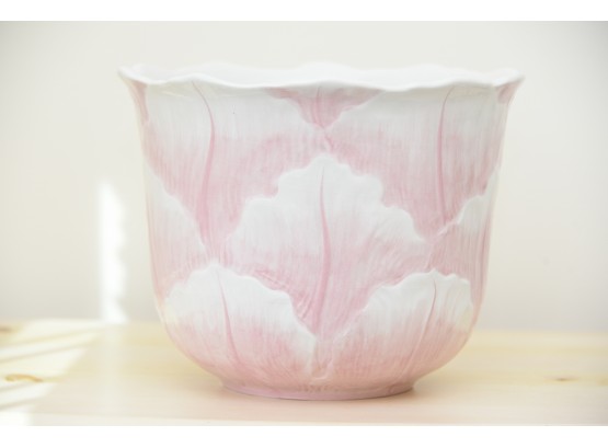 Italian Ceramic Pink Planter