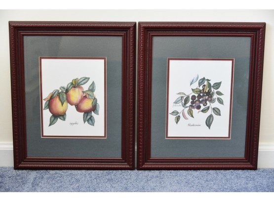 Pair Of Fruit Prints 13 X 16
