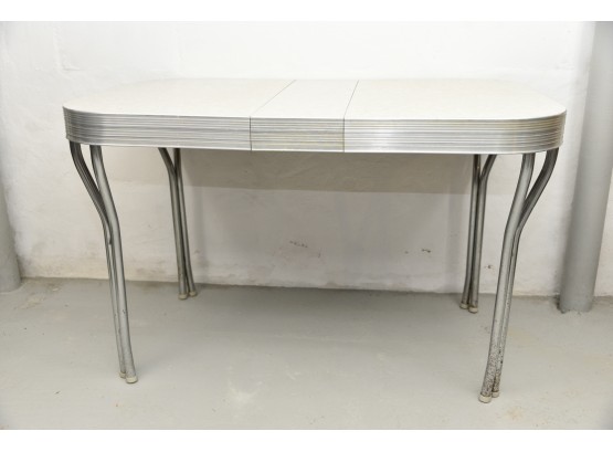 Vintage Mid Century Modern Banded Table 47 X 29 X 30