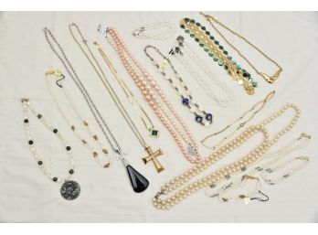 Collection Of Costume Jewelry Necklaces