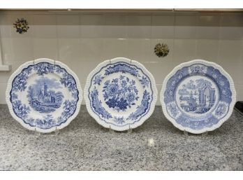 Trio Of Spode Decorative Plates