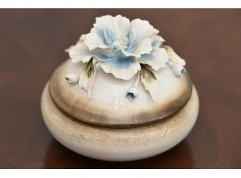 Capodimonte Porcelain Lidded Jar