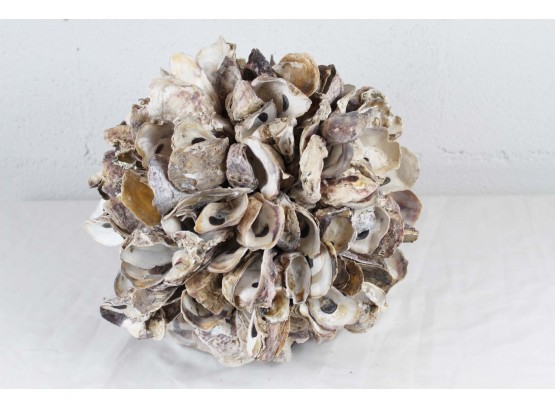 Decorative Seashell Sphere Sculpture