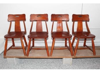 Set Of 4 Vintage Kitchen Chairs 16 1/2 X 15 1/2 X 32