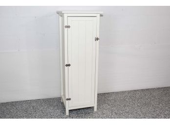 White Storage Locker Cabinet With Shelves 16 X 15 X 44 1/2