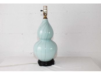 Aqua Blue Ceramic Lamp