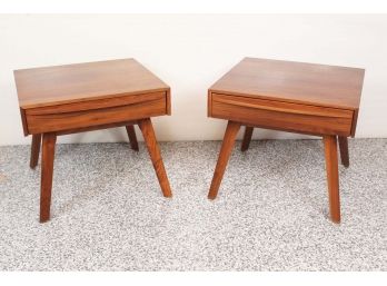 Pair Of Modern 'Catalina' Nightstands By Copeland Furniture 20 X 20 X 18