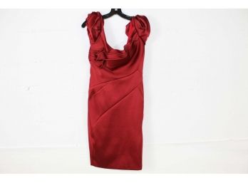 Red Dress By Zac Posen 23 1/2 Neck To Bottom