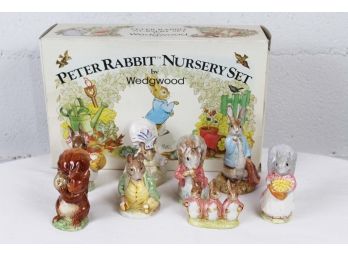 Peter Rabbit Figurines Including Wedgwood Nursery Set