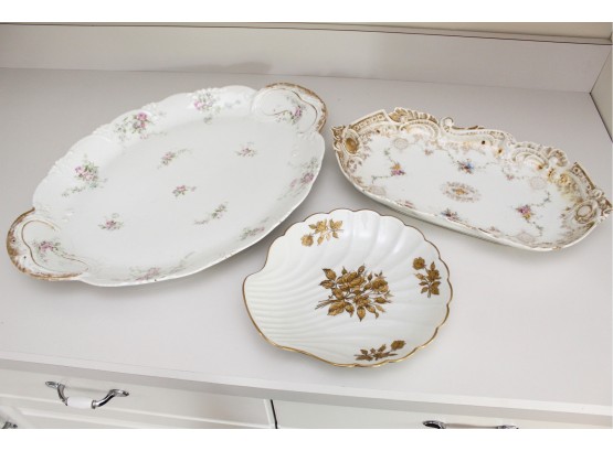 Trio Of Limoges Serving Trays