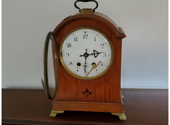 Antique Carriage Clock Marked Maple Co Paris 14 X 9 X 6